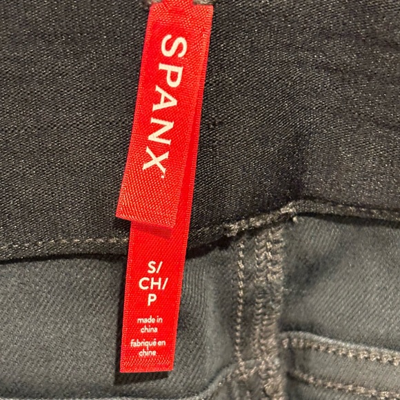 Spanx Stretch Twill Charcoal Gray Cargo Pants S - Picture 4 of 7